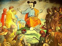 Pintura de Jesus com cabeça de Mickey Mouse, da Disney, causa polêmica