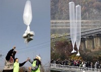 Usando balões entidade distribui mais de 10 mil bíblias na Coréia do Norte
