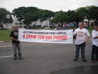 Movimento “Evangelho Puro e Simples” faz protesto durante o “Festival Promessas” em São Paulo