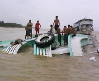 Barco que levava membros de Igreja Batista a um culto naufraga no interior do Amazonas