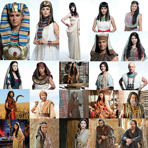Algumas das roupas usadas em José do Egito
