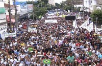 Marcha para Jesus lota ruas de Goiânia e reúne 220 mil fiéis, segundo Polícia Militar