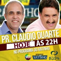 Pastor Cláudio Duarte é novamente convidado para o Programa do Ratinho