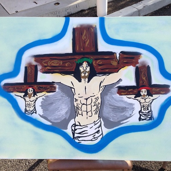 chris brown - jesus crucificado