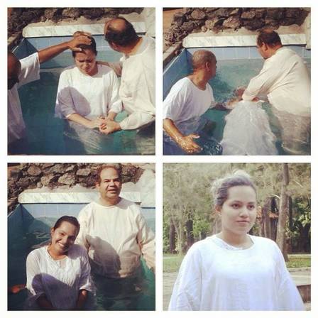 Fotos do batismo de Natália Sarraff