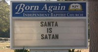 Polêmica: "Papai Noel é o satanás"