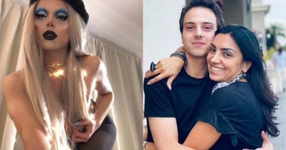 Site LGBT diz que filho de Eyshila, Lucas, teria publicado fotos vestido como drag queen