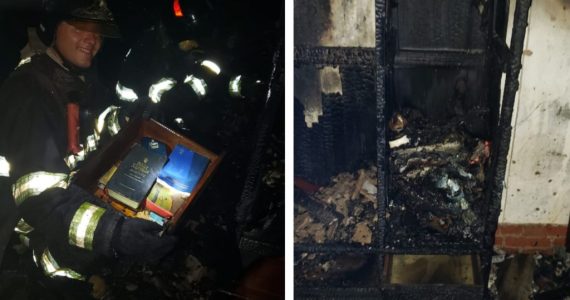 Bíblia fica intacta após incêndio consumir casa e surpreende bombeiros