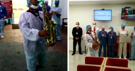 Vídeo que mostra pastor tocando sax em hospital viraliza: “Aqueceu o coração"