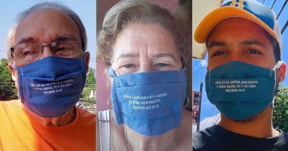 Cuba: para evangelizar, pastores usam máscaras com versículos bíblicos