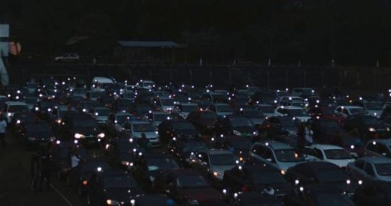 Congregação da Assembleia de Deus celebra 79 anos com quase 500 carros em culto drive-in