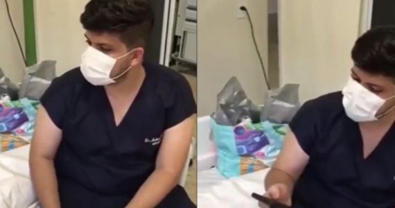 Vídeo mostra médico cantando ‘Aleluia' para paciente horas antes de sua morte por covid-19