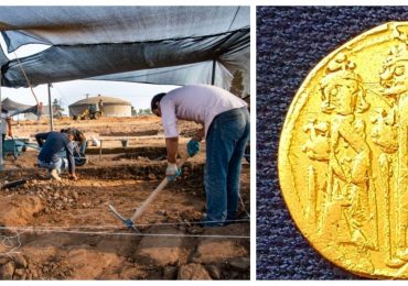 Arqueólogos encontram moeda de ouro de 1.500 anos com retratação da cruz de Cristo