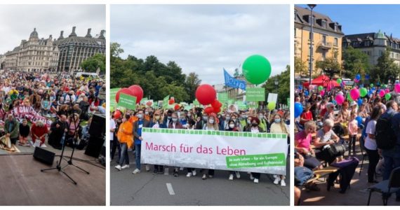 Marchas pró-vida na Europa: milhares de cristãos unidos e esquerdistas irados