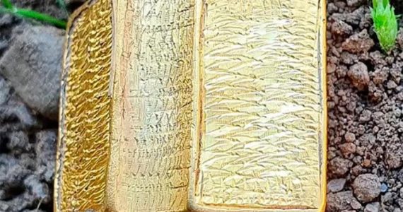 Raridade: Bíblia de ouro maciço é encontrada em zona rural por enfermeira