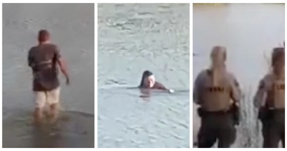 ‘Deus, nos ajude’, orou homem que salvou mulher de afogamento em lago