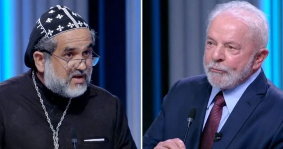 Padre Kelmon para Lula no debate da 'Globo': ‘Vocês perseguem os cristãos’