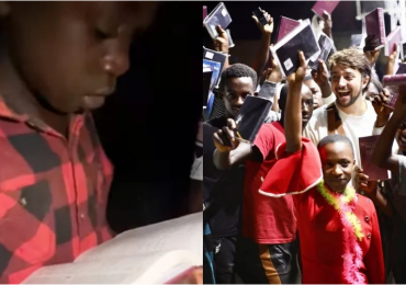 Vídeo: criança chora de alegria ao receber Bíblia de missionário