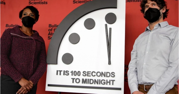 ‘Relógio do Juízo Final’ aponta 100 segundos para o fim do mundo