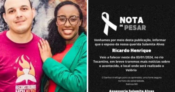 'Até breve': cantora gospel Sulamita Alves homenageia o marido, morto ao lhe salvar