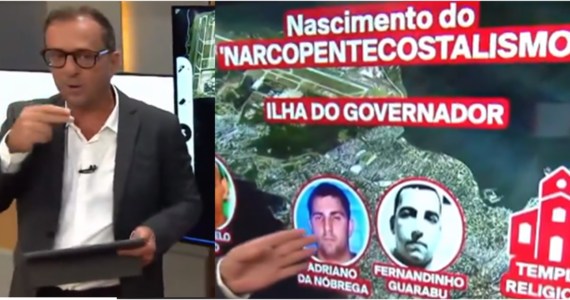 Globo apoia narrativa de 'narcomilícia evangélica' e seguidor pede 'fim das igrejas'