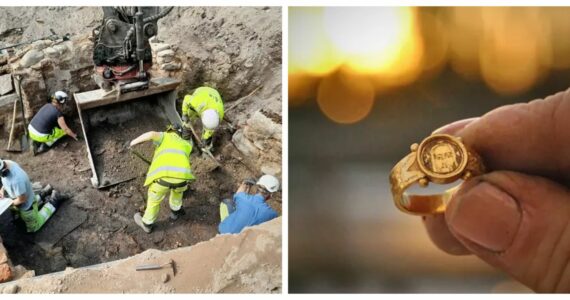 Anel de ouro com ‘rosto de Jesus’ é achado por arqueólogos em ótimo estado de preservação
