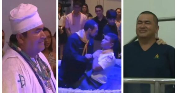 Pai de santo se converte no batismo do filho e terreiro se torna igreja
