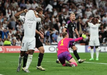 ‘Ore pelo RS’: Rodrygo exibe mensagem de apoio em vitória do Real Madrid na Champions