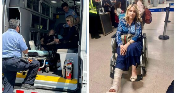Elaine de Jesus sofre fratura no tornozelo após colapso da estrutura de telão em show