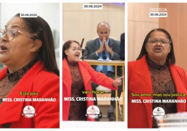'O ai vai ser grande', profetiza missionária Cristina Maranhão sobre pecados nas igrejas