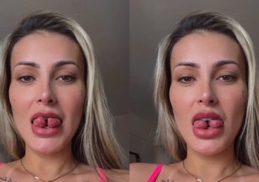 Web reage a Andressa Urach com língua bifurcada: ‘O Diabo pegou ela pra exemplo’