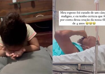 Vídeo: menina ora pedindo que Deus cure seu pai ou a leve junto; Câncer foi vencido