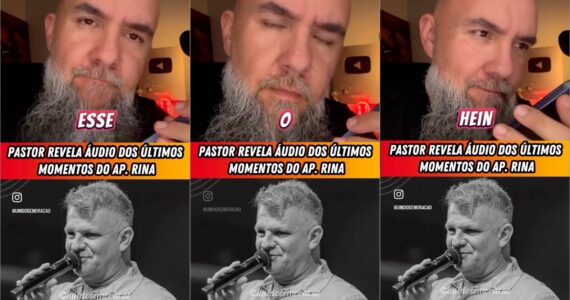 Pastor Wagnão compartilha áudio com relato das últimas palavras de Rina: ‘Impactante’